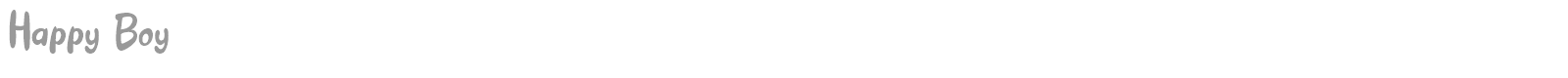 Happy Boy font preview